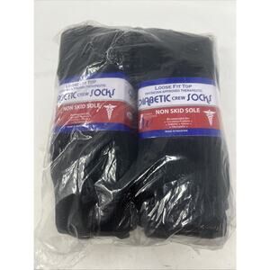 Debra Weitzner Diabetic Socks For Men Loose Fit Non-Binding Cotton 12 Pairs